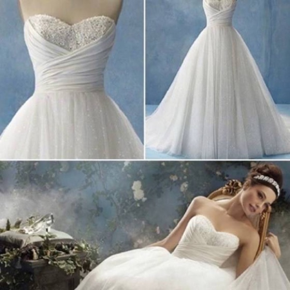 Alfred Angelo Cinderella wedding dress, style 205. Size 10. New, never worn.